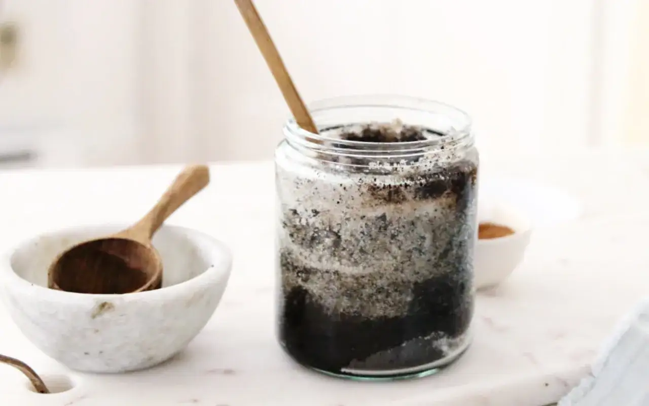składniki na peeling kawowy DIY