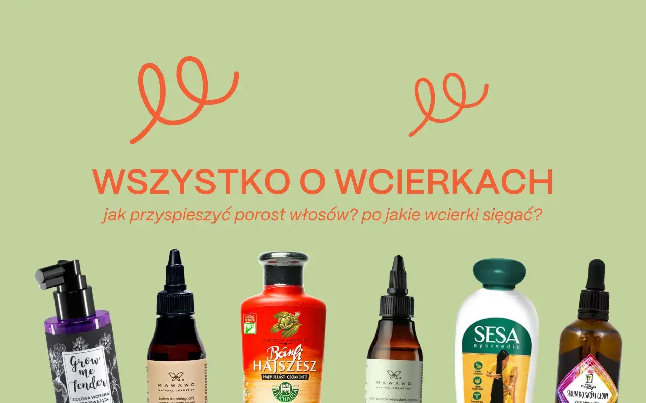 różne rodzaje wcierek do włosów butelki